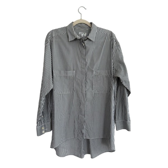 Lacoste Other - Lacoste Cotton Button Down Long Sleeved Shirt Size 40 High Low Hem